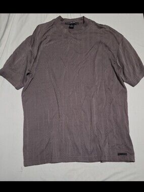 Syllables mens XL brown texture top #18